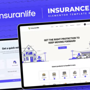 保险机构 Elementor 外贸网站模板