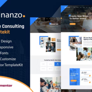 财务咨询 Elementor 模板工具包