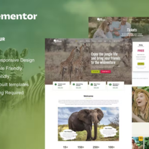 Safari 和 Zoo Elementor Pro 外贸网站模板