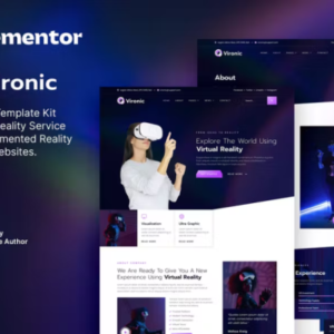 增强和虚拟现实服务 Elementor 外贸网站模板