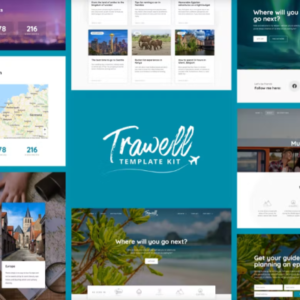 旅游博客 Elementor 外贸网站模板