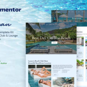 海滩俱乐部和酒廊酒吧 Elementor 外贸网站模板