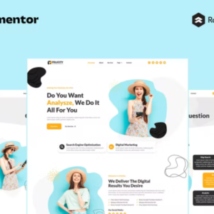 SEO 和数字营销 Elementor Pro 完整站点外贸网站模板