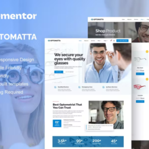 眼镜商和眼镜店 Elementor Pro 外贸网站模板