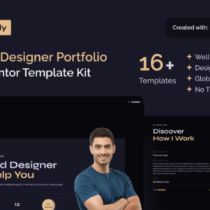 UI UX Designer Portfolio Elementor 模板工具包