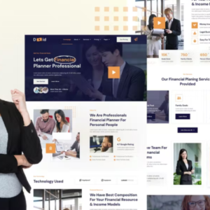 个人理财顾问服务 Elementor 外贸网站模板