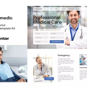 医疗元素外贸网站模板