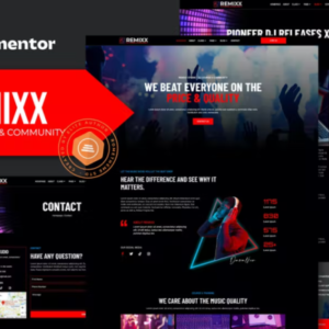 Dj 课程和社区元素外贸网站模板