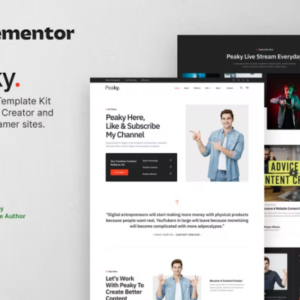 内容创建者和在线流媒体 Elementor 模板工具包