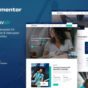私人飞机和直升机包机 Elementor 外贸网站模板