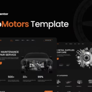 汽车服务和细节元素外贸网站模板