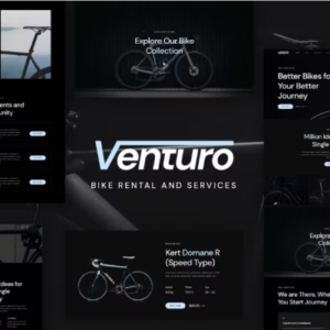 自行车租赁和服务 Elementor 外贸网站模板