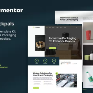 包装公司 Elementor 模板工具包