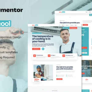 空调维修服务 Elementor Pro 外贸网站模板