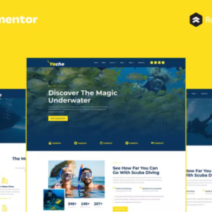 水肺潜水中心 Elementor Pro 完整站点外贸网站模板