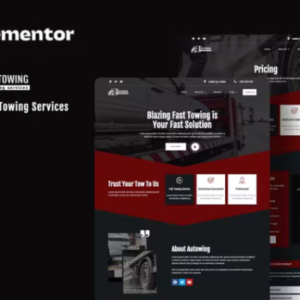 紧急牵引服务 Elementor 外贸网站模板