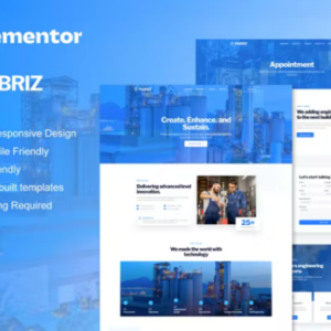 工程和工业服务 Elementor 外贸网站模板