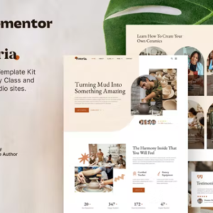 陶艺课和 Studio Elementor 外贸网站模板 所有项目/ WordPress /模板工具包