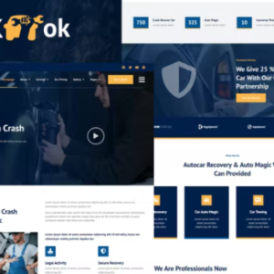 汽车细节和维修业务 Elementor Pro 外贸网站模板