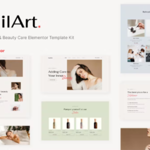 美甲沙龙和美容护理 Elementor 外贸网站模板
