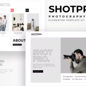 摄影和作品集 Elementor 外贸网站模板