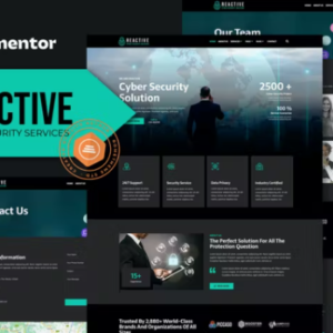 网络安全服务 Elementor 模板工具包