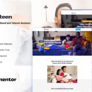 宽带和电信业务外贸网站模板