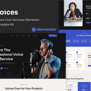Voice Over Services Elementor 模板工具包