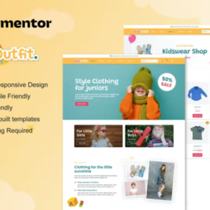 WooCommerce 儿童时装店 Elementor 外贸网站模板