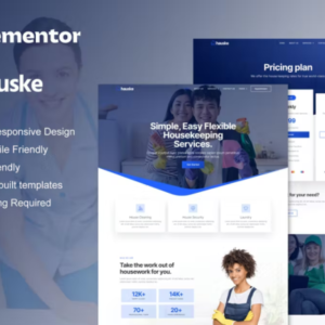 家政和清洁服务 Elementor 外贸网站模板