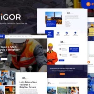 工程和工业元素外贸网站模板