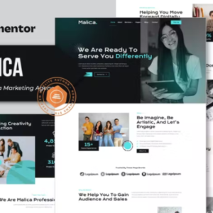 社交媒体营销机构 Elementor 外贸网站模板