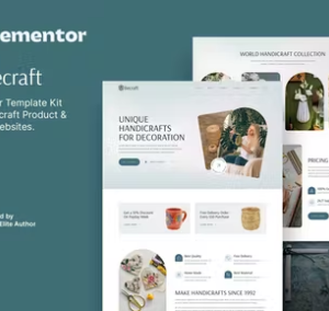 Handicraft & Artisan Elementor 外贸网站模板