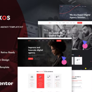 商业和数字代理外贸网站模板