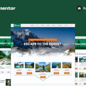 Forest Travel Adventure Elementor Pro 完整站点外贸网站模板