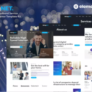 互联网和宽带服务提供商 Elementor 模板工具包