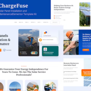 太阳能电池板安装和维护 Elementor 外贸网站模板