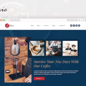 咖啡和饮料 Elementor 外贸网站模板