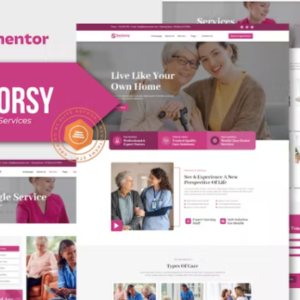 高级护理服务 Elementor 外贸网站模板