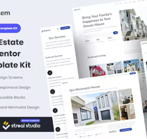 Dhalem Real Estate Elementor 模板工具包