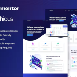 Saas 和数字技术公司 Elementor 模板工具包