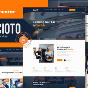 洗车服务 Elementor 外贸网站模板