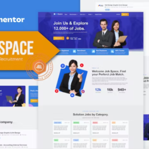 工作委员会和招聘 Elementor 外贸网站模板