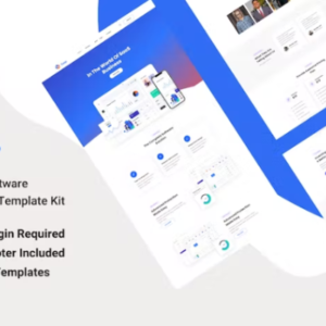 Saas 和软件 Elementor 模板工具包