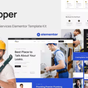 管道服务 Elementor 外贸网站模板