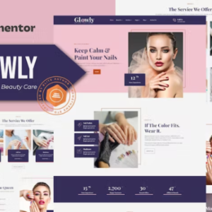 美甲沙龙和美容护理 Elementor 外贸网站模板