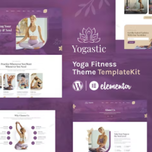 瑜伽和健身元素外贸网站模板