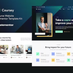 在线课程 Elementor 外贸网站模板