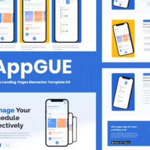 移动应用展示 Elementor Pro 外贸网站模板