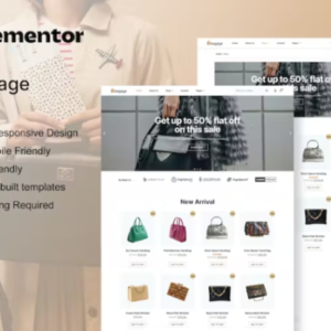 Woocommerce Bag Store Elementor Pro 外贸网站模板